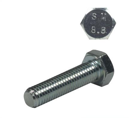 SET SCREW HEX HD 8.8 ZINC M5-0.80 X 10MM